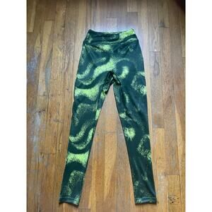 GYMSHARK BRAND "POWER  LEGGINGS" MOSS OLIVE PRINT-HIGH WAIST-BNWT